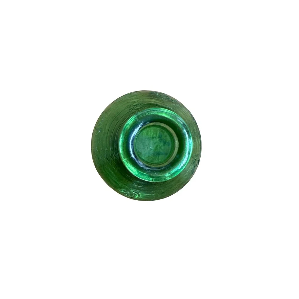 Vintage Italian Green Glass Star Moon Celestial Decanter Vase Made in Italy 5